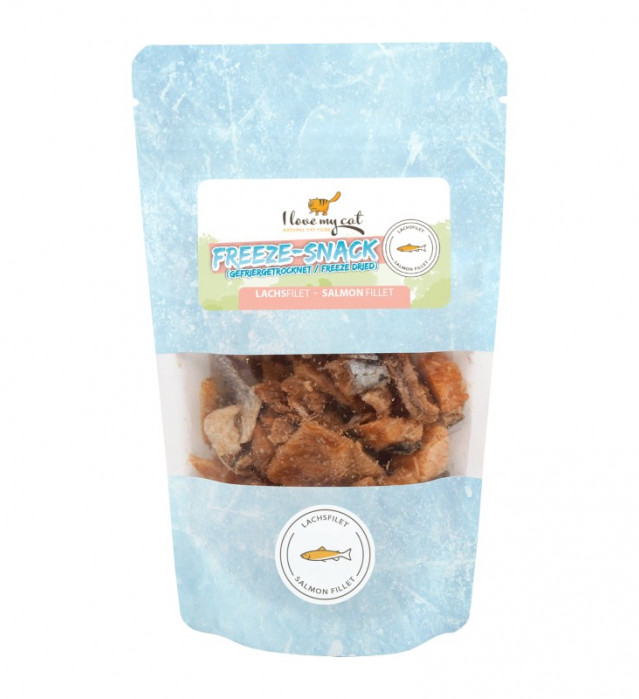 Freeze-Snack für Katzen - Lachsfilet (gefriergetrocknet) 