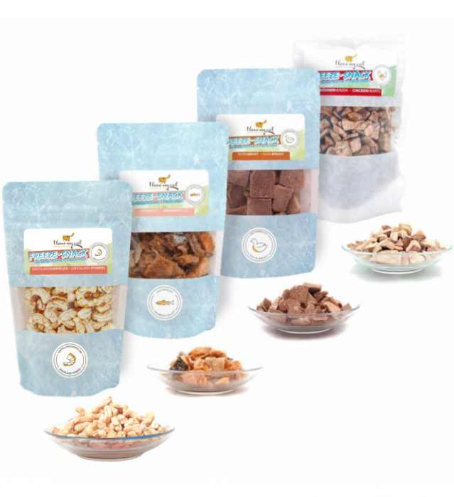Gefriergetrocknete Freeze-Snacks 