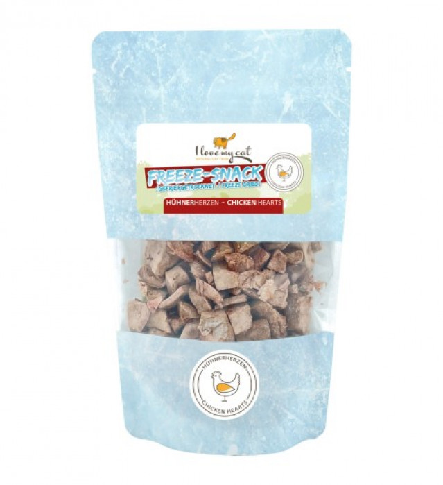 Freeze-Snack - Hühnerherzen (gefriergetrocknet)