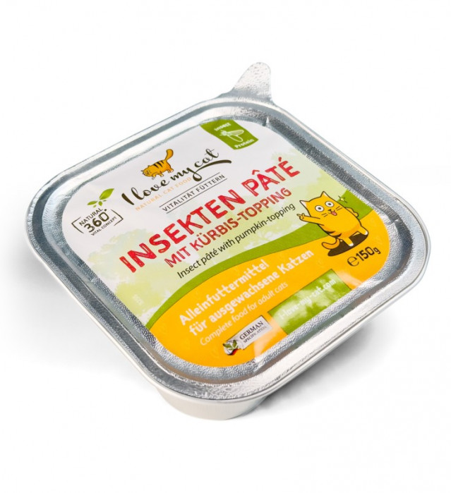 Nassfutter für Katzen Insekten 